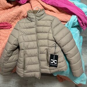 Tan Puffer Jacket